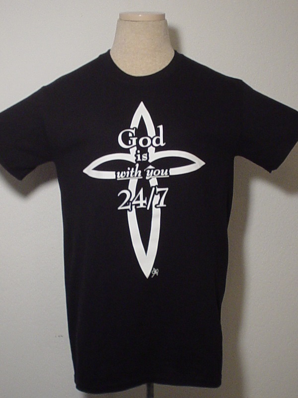 Plus Size - God is with You , 24/7 No One Has Back Like Jesus Christian T-Shirts Plus Size - God is with You , 24/7 No One Has Back Like Jesus Christian T-Shirts