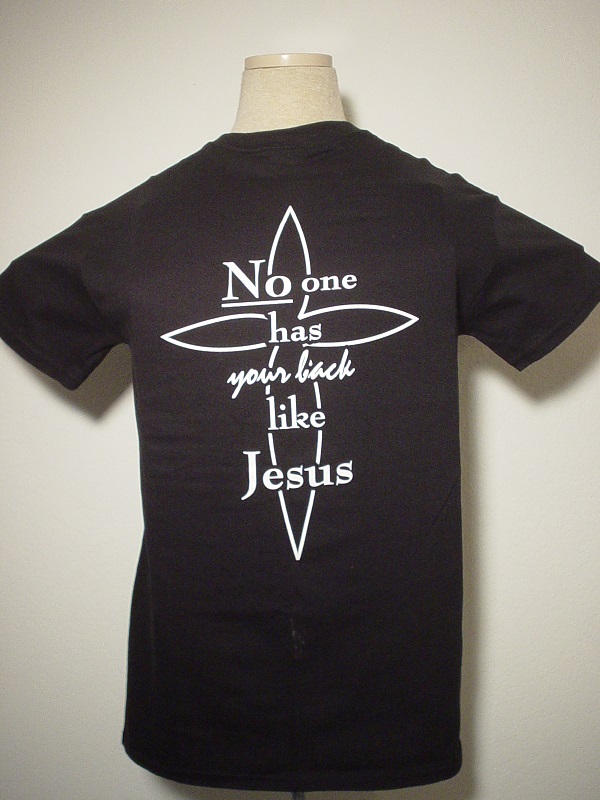Plus Size - No One Has Your Back Like Jesus Divinely-Inspired Christian T-Shirt Plus Size - No One Has Your Back Like Jesus Divinely-Inspired Christian T-Shirt